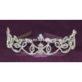 Custom Clear Brilhante Rhinestone casamento coroas nupcial Crystal Tiara